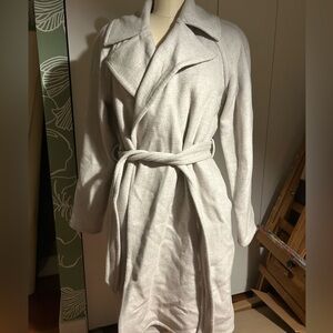 Club Monaco Soft Grey Wool Trench Coat